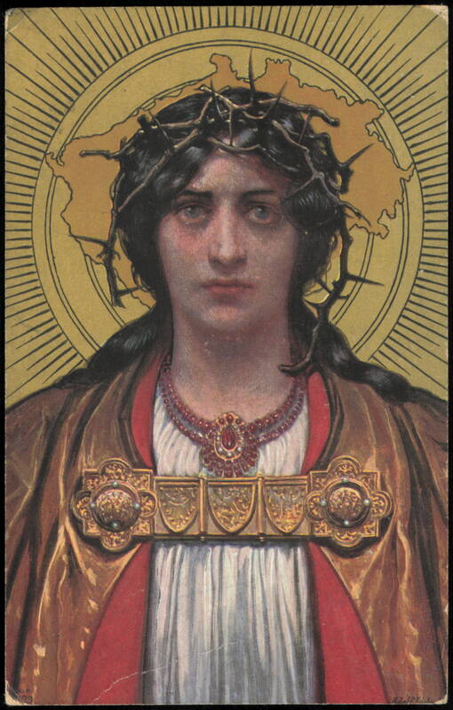 Patria Dolorosa Suffering Homeland by Adolf Liebscher, 1903