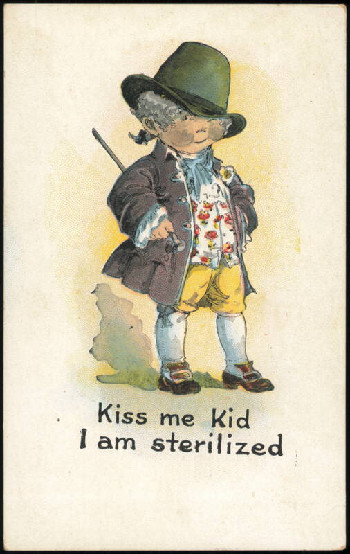Kiss me Kid I am sterilized - Comical Kids Series No. 825