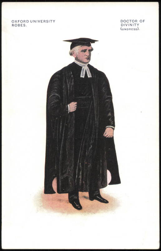 Oxford University Robes: Doctor of Divinity (Undress) United Kingdom