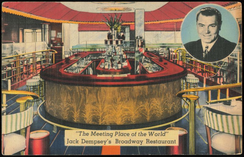 Jack Dempsey's Broadway Restaurant Interior & Portrait New York