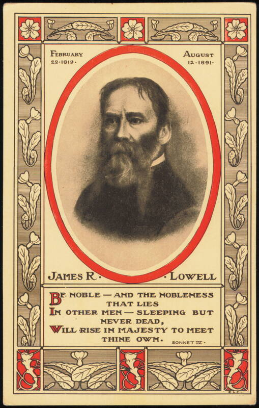 James R. Lowell, American Poets Series 214 E.L.F. Poems & Poets