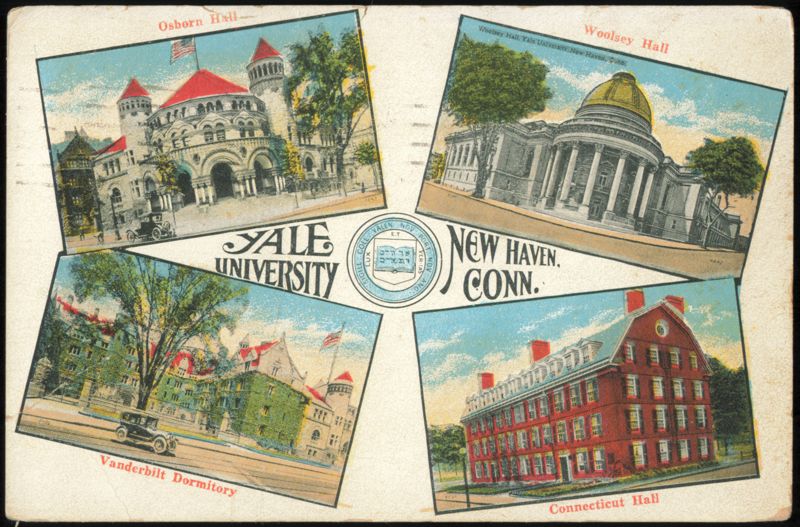 Yale University Multi-View: Osborn, Woolsey, Vanderbilt Halls New Haven Connecticut