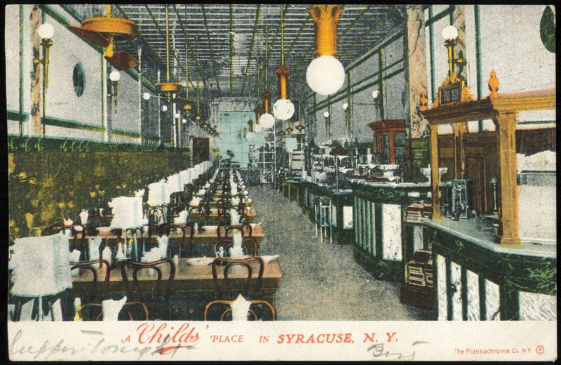 Childs' Restaurant Interior Syracuse New York