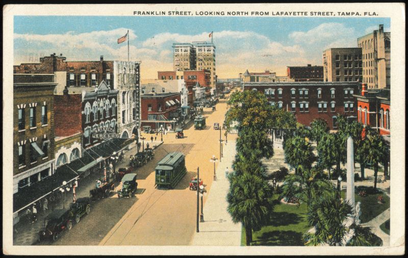 Franklin Street Looking North from Lafayette Street Tampa Florida