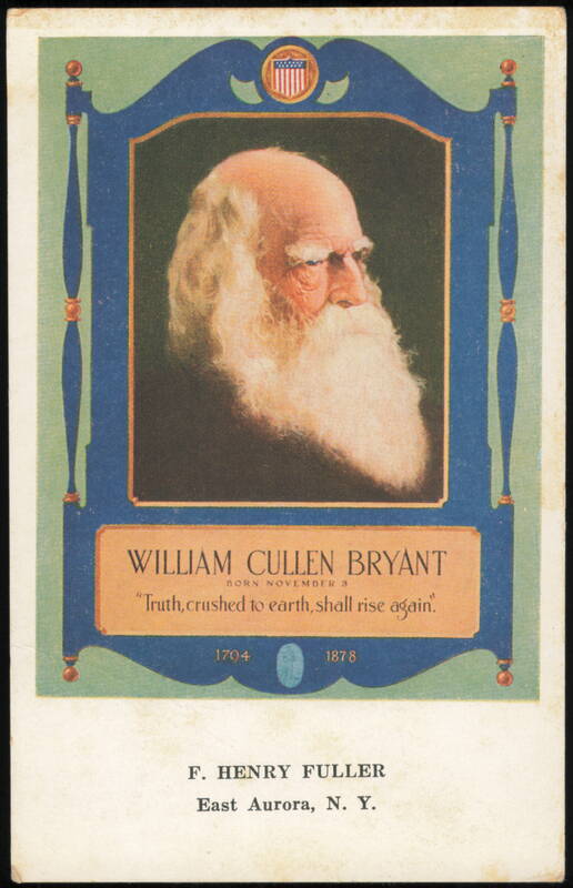 William Cullen Bryant, Walk-Over Shoes Advertising Brockton Massachusetts