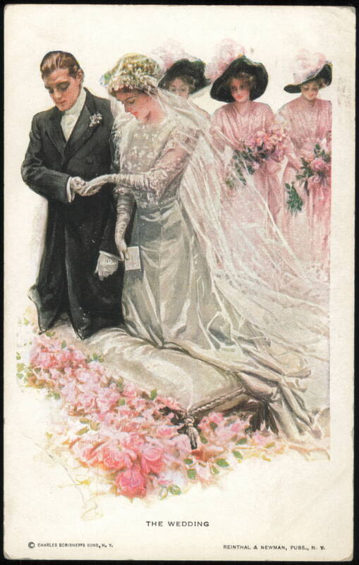 The Wedding - Bride and Groom with Bridesmaids Harrison Fisher