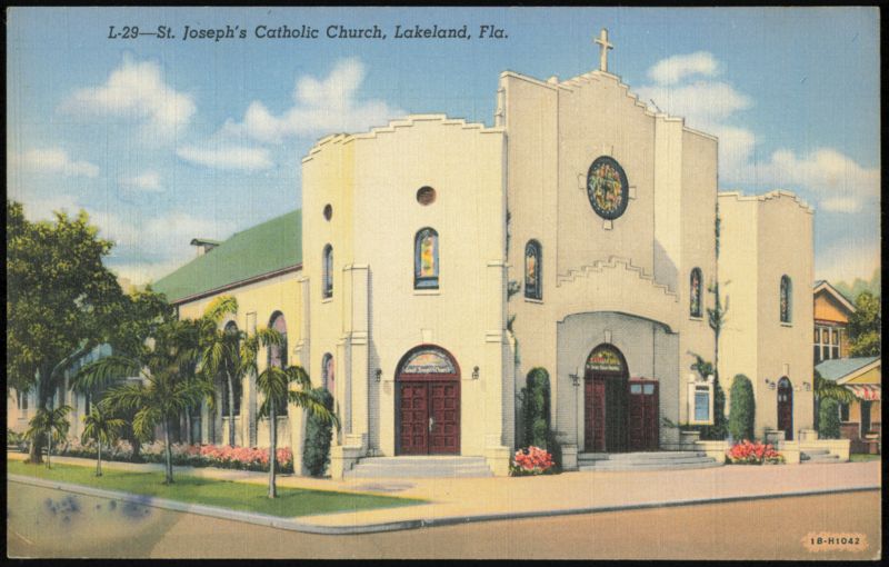 St. Joseph's Catholic Church Mission-Style Architecture Lakeland Florida