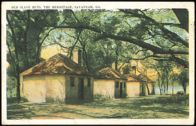 Old Slave Huts at The Hermitage Savannah Georgia