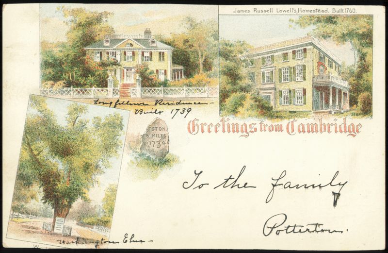 Greetings from Cambridge: Longfellow & Lowell Homes Massachusetts
