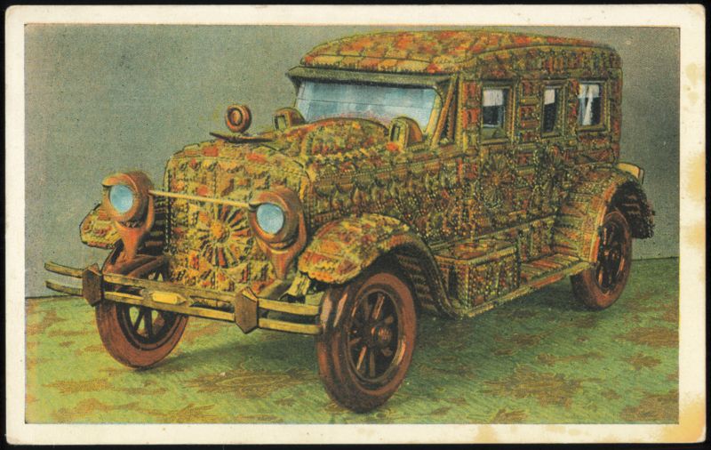 The Wellet Car: Wood Model Made of 5659 Pieces, Built 1916