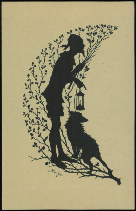 Paul Konewka Silhouette, The Man in the Moon Silhouettes