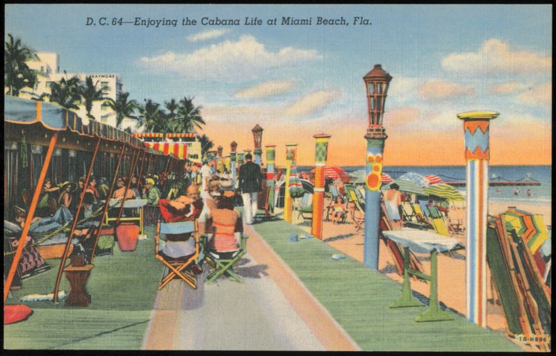 Enjoying the Cabana Life at Miami Beach Florida