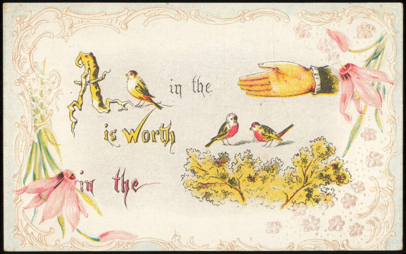 A Bird in the Hand is Worth Two in the Bush Rebus Phrases & Sayings