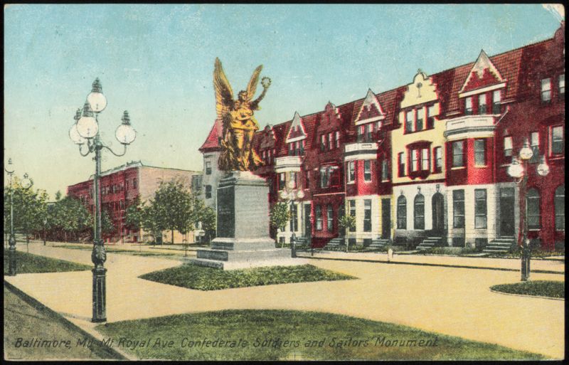 Mt. Royal Ave. Confederate Soldiers' and Sailors' Monument Baltimore Maryland