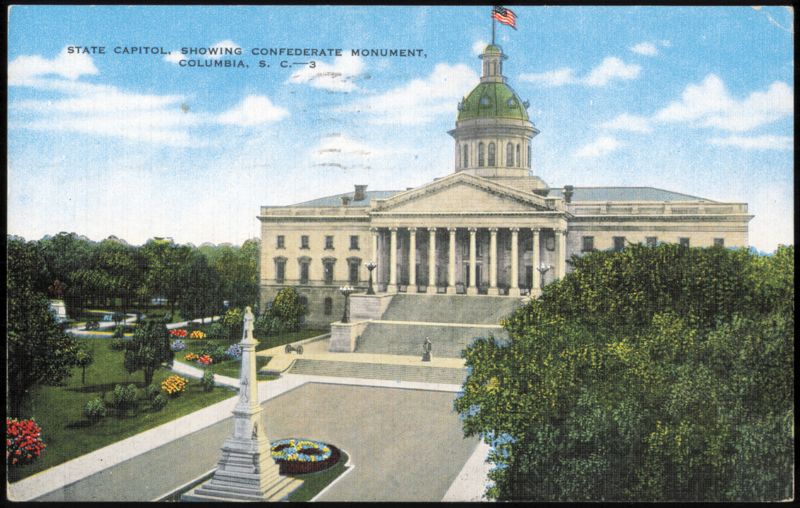 State Capitol and Confederate Monument Columbia South Carolina