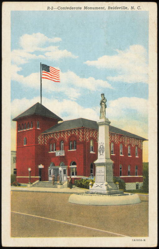 Confederate Monument and Public Building Reidsville North Carolina