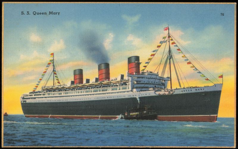 S.S. Queen Mary, Cunard White Star Line Ocean Liner