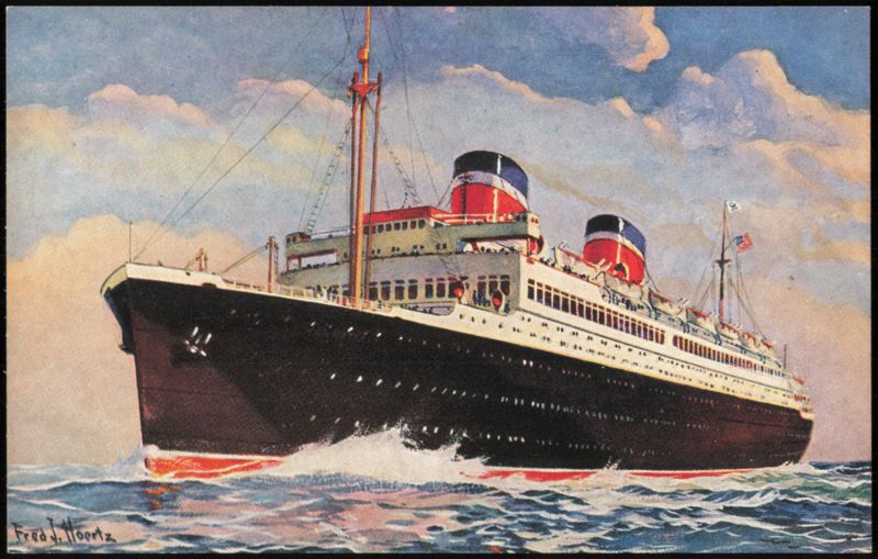 United States Lines SS Washington Ocean Liner Fred J. Hoertz