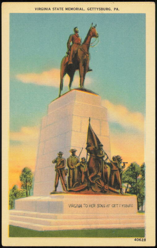 Virginia State Memorial with Equestrian Statue of Gen. Lee Gettysburg Pennsylvania