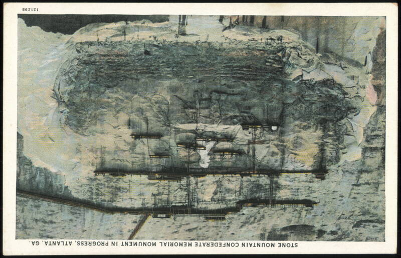 Stone Mountain Confederate Memorial Monument in Progress Atlanta Georgia