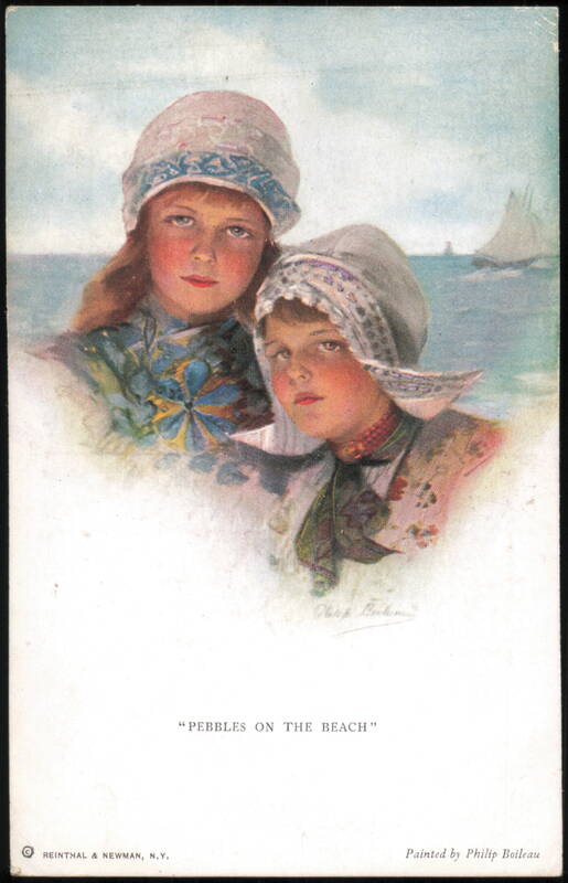 Pebbles on the Beach by Philip Boileau, 1918 Message