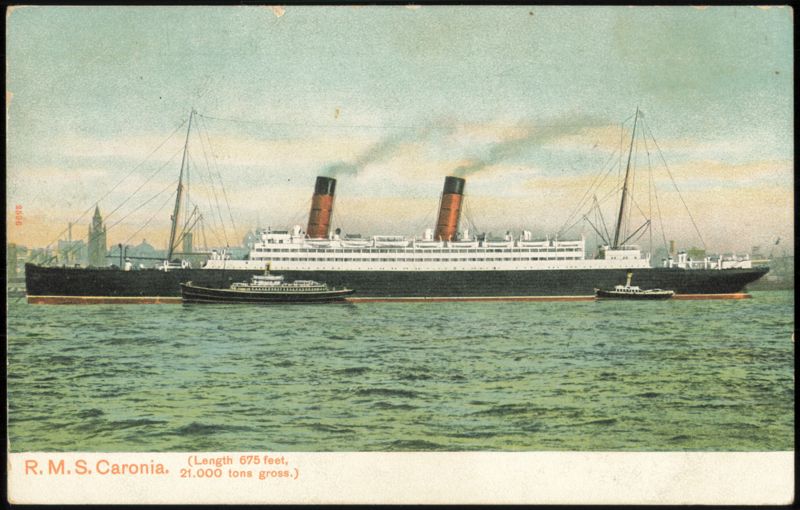 R.M.S. Caronia Ocean Liner, 675 Feet Long Cruise Ships