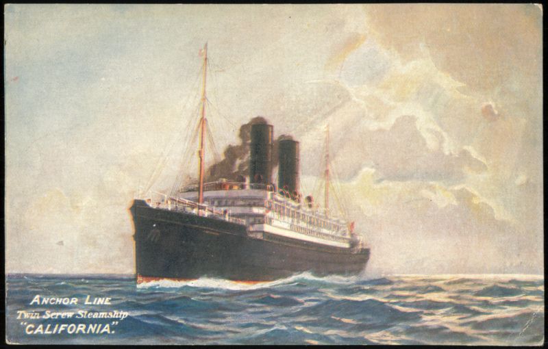 Anchor Line Twin Screw Steamship California Steamers
