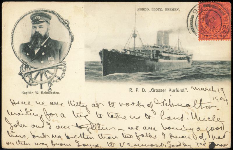 Norddeutscher Lloyd R.P.D. Grosser Kurfürst & Capt. Reimkasten