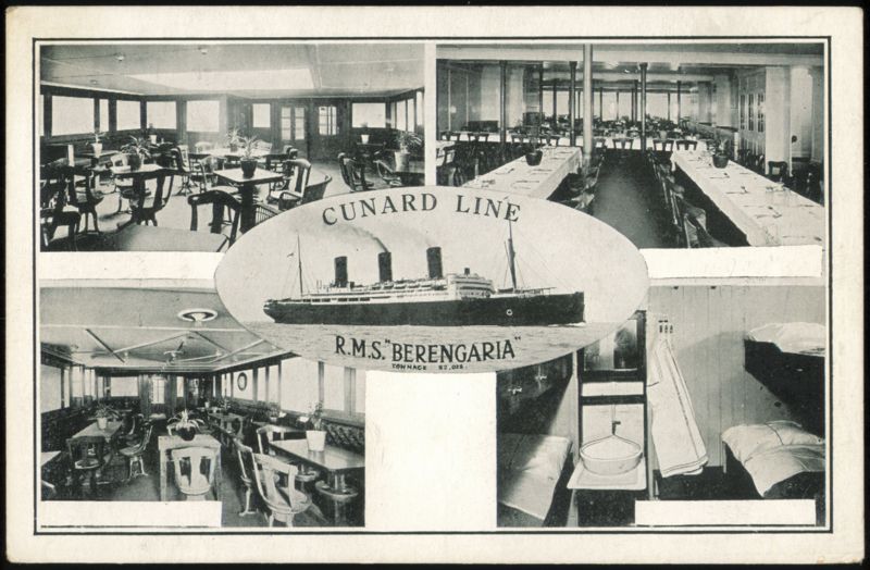 Cunard Line R.M.S. Berengaria Interior and Exterior Views