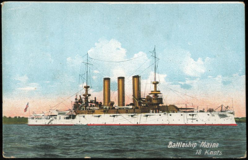 Battleship Maine at 18 Knots Battleships