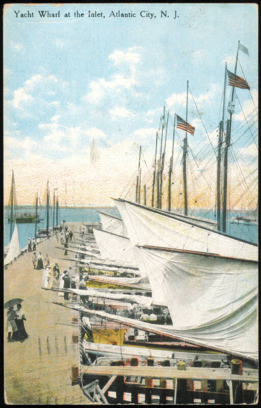 Yacht Wharf at the Inlet Atlantic City New Jersey