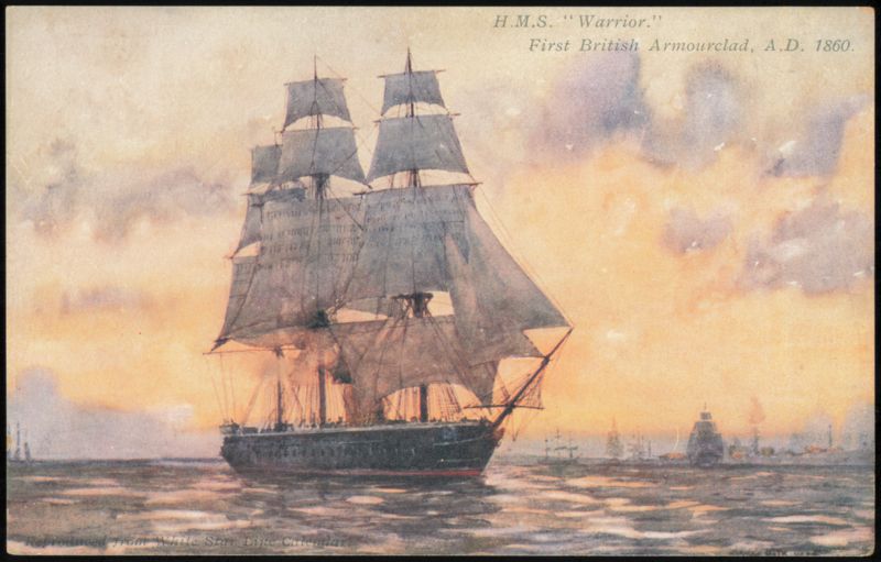 H.M.S. Warrior First British Armourclad 1860 White Star Line