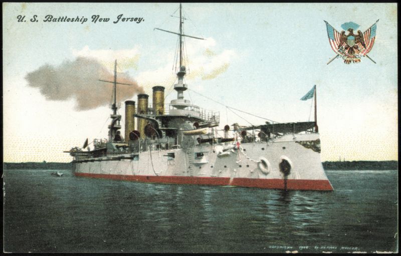 U.S. Battleship New Jersey (BB-16) Enrique Muller Battleships