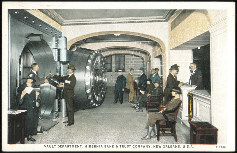 Hibernia Bank & Trust Company Vault Department New Orleans Louisiana