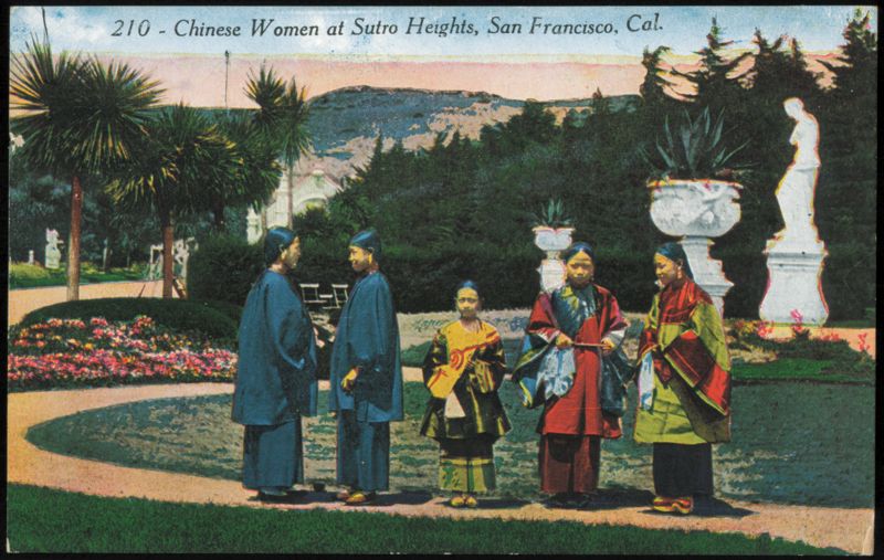 Chinese Women at Sutro Heights San Francisco California