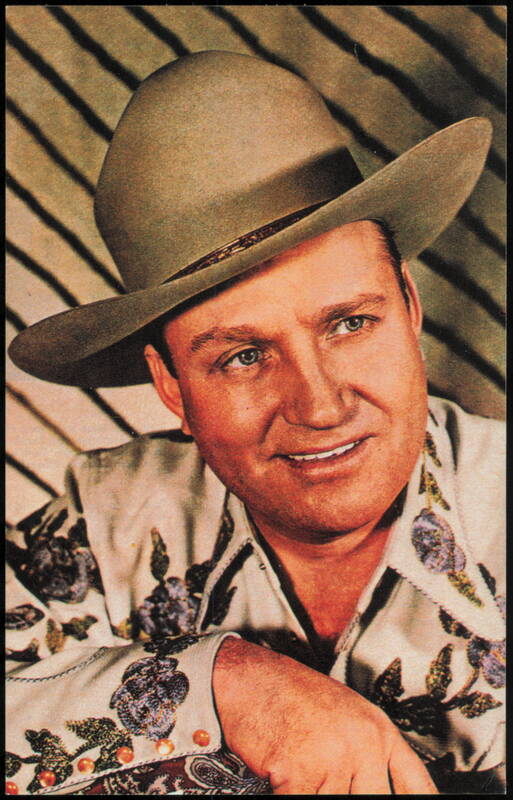 Gene Autry in Western Attire with Floral Shirt Cowboy Western