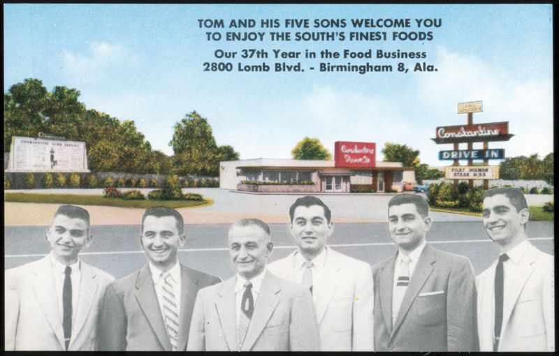 Constantine Drive In, Tom and His Five Sons Birmingham Alabama