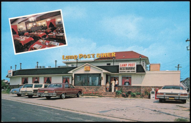 Lamp Post Diner & Restaurant, Anglesea Drive Interior Inset North Wildwood New Jersey