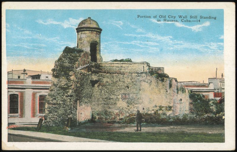 Portion of Old City Wall Still Standing Havana Cuba