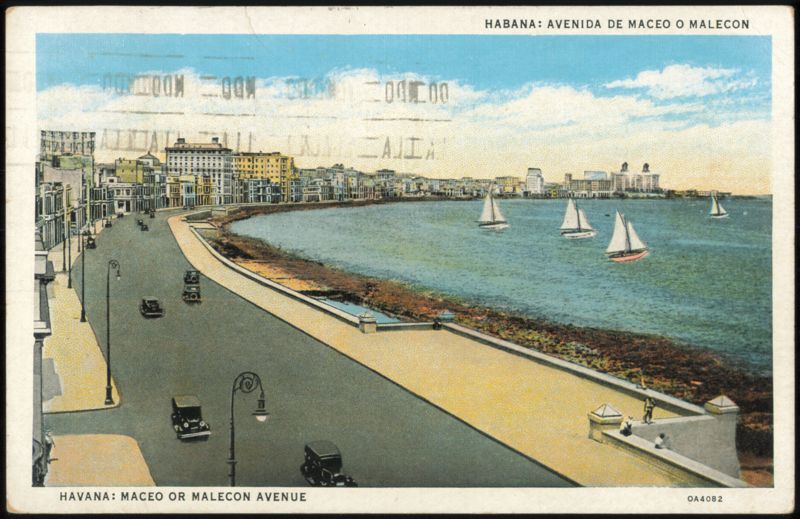 Avenida de Maceo or Malecon Waterfront Havana Cuba