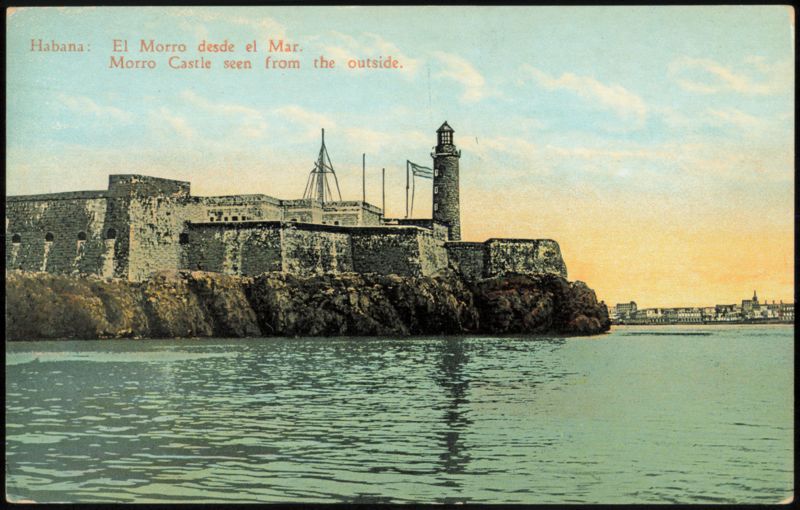 El Morro Castle Seen from the Sea Havana Cuba