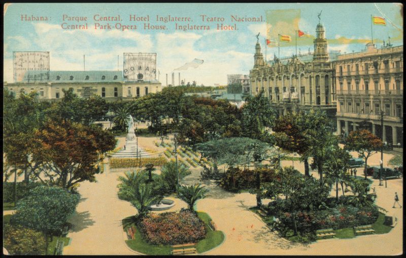 Parque Central, Hotel Inglaterra & Teatro Nacional Havana Cuba