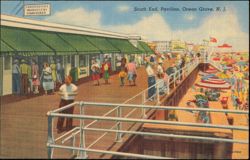 South End Pavilion and Boardwalk Postcard