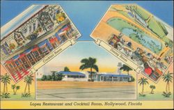 Lopez Restaurant and Cocktail Room, South Federal Highway Postcard