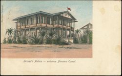Lessep's Palace, Entrance Panama Canal Postcard