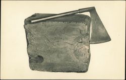 Tower of London Executioner's Block and Axe Postcard