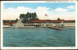 Sherman's Dancing and Bathing Pavilion Postcard