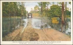 1911 Flanders "20" Glidden Pathfinder on the Dixie Trail Postcard