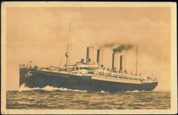 Norddeutscher Lloyd Kaiser Wilhelm der Grosse Steamship Postcard