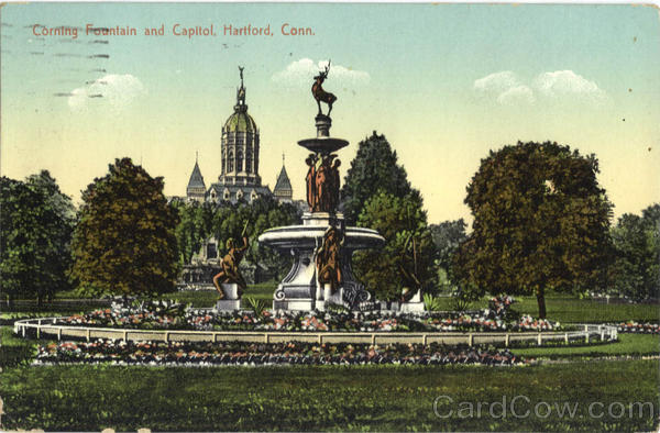Corning Fountain and Capitol Hartford Connecticut